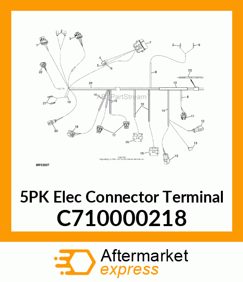 5PK Elec Connector Terminal C710000218