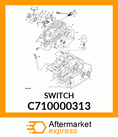 SWITCH, OIL PRESSURE C710000313