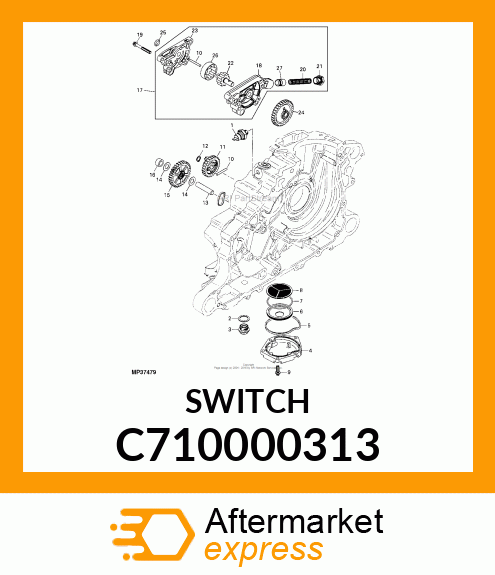 SWITCH, OIL PRESSURE C710000313