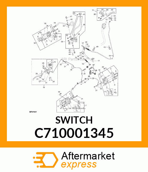 SWITCH, BRAKE SWITCH C710001345