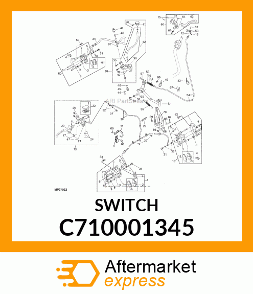 SWITCH, BRAKE SWITCH C710001345