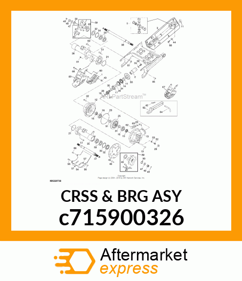 CROSS AND BEARING ASSEMBLY, KIT c715900326