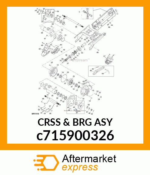 CROSS AND BEARING ASSEMBLY, KIT c715900326