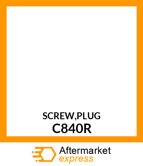 SCREW,PLUG C840R