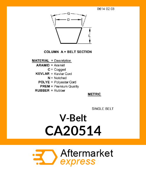 V-Belt CA20514