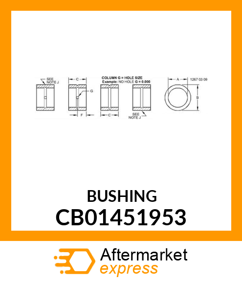 BUSHING CB01451953