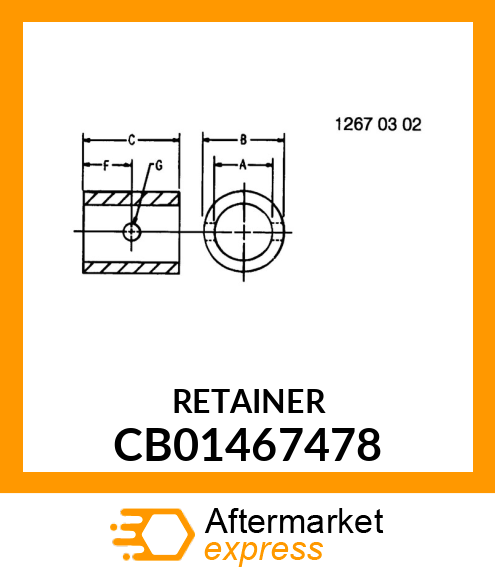 LOCKING COLLAR, RETAINER CB01467478