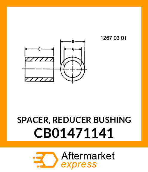 SPACER, REDUCER BUSHING CB01471141