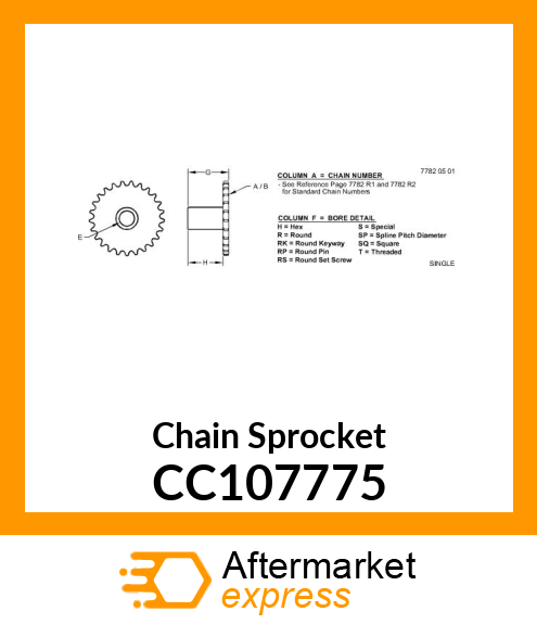 Chain Sprocket CC107775