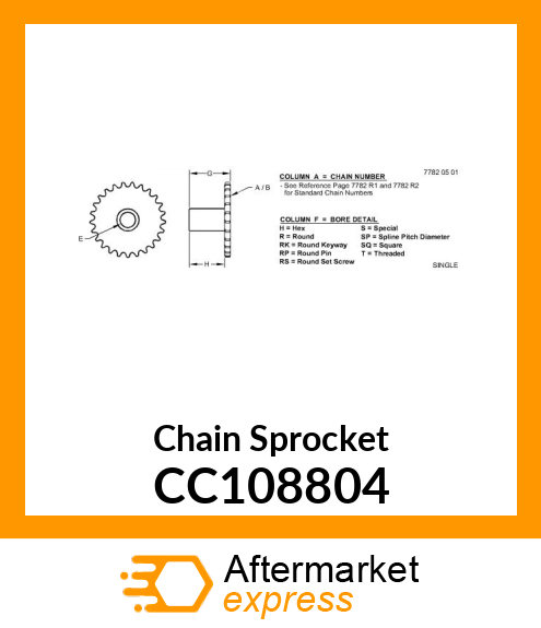 Chain Sprocket CC108804