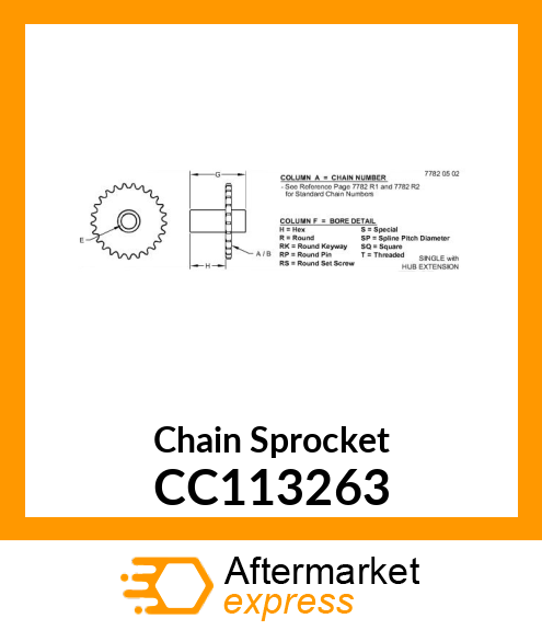 Chain Sprocket CC113263