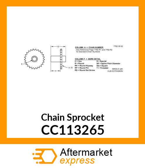 Chain Sprocket CC113265