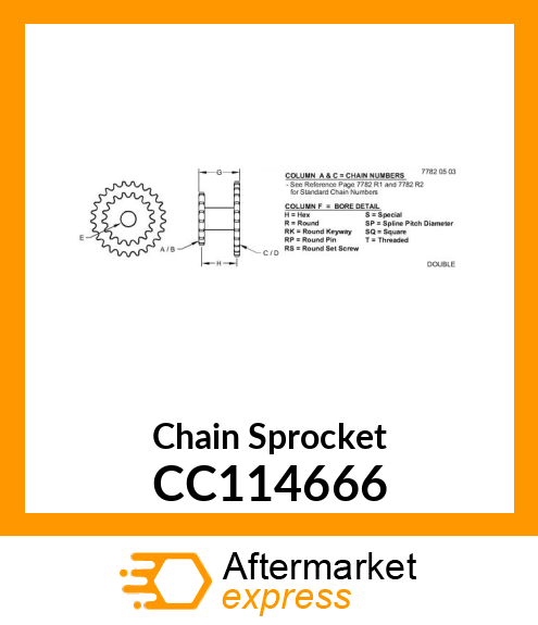 Chain Sprocket CC114666