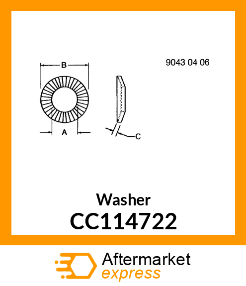 Washer CC114722