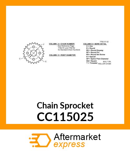 Chain Sprocket CC115025