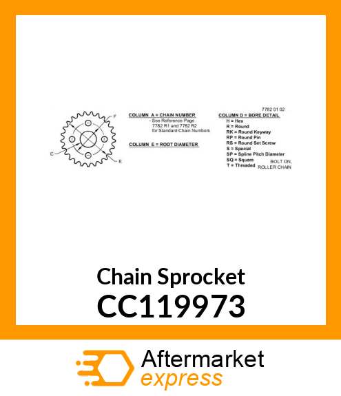 Chain Sprocket CC119973