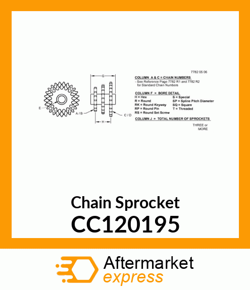 Chain Sprocket CC120195