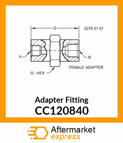 Adapter Fitting CC120840