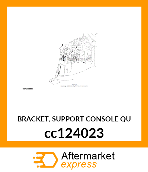 BRACKET, SUPPORT CONSOLE QU cc124023