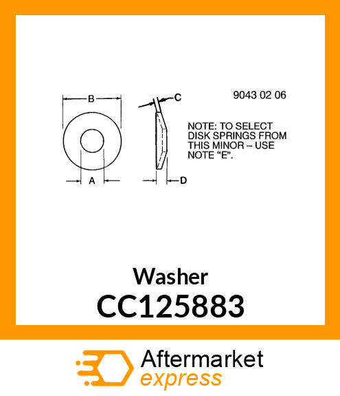 Washer CC125883