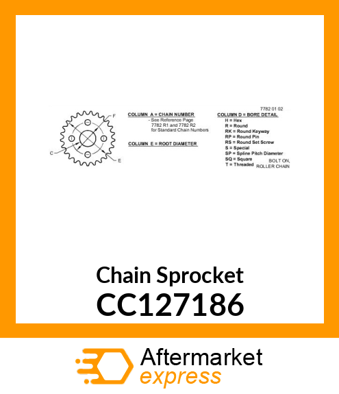 Chain Sprocket CC127186