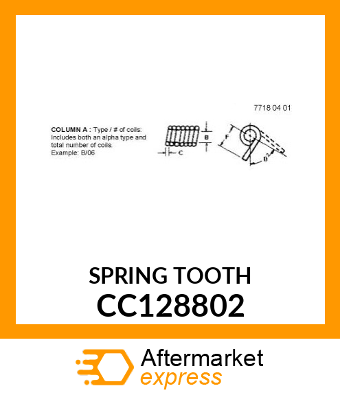 Spring Tooth CC128802