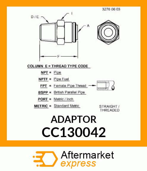 Fitting CC130042