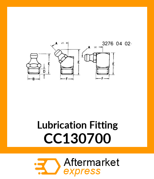 Lubrication Fitting CC130700