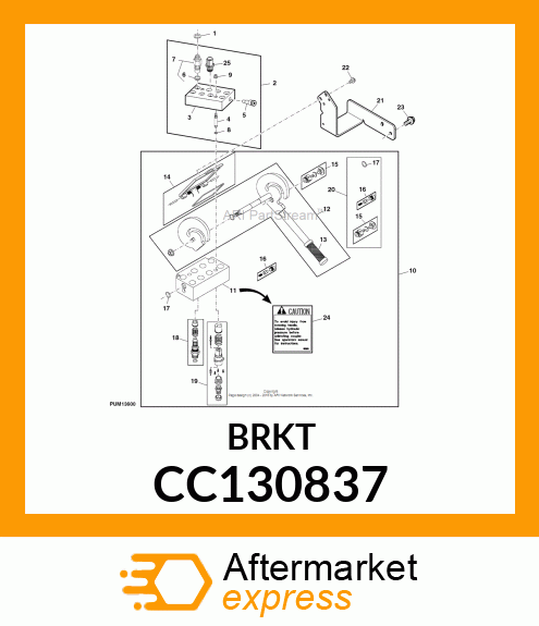 BRACKET, MOUNTING CC130837