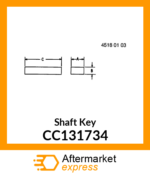 Shaft Key CC131734