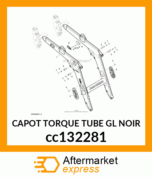 CAPOT TORQUE TUBE GL NOIR cc132281