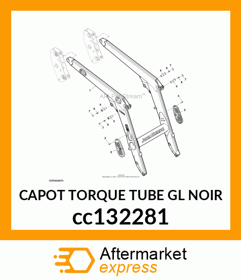 CAPOT TORQUE TUBE GL NOIR cc132281