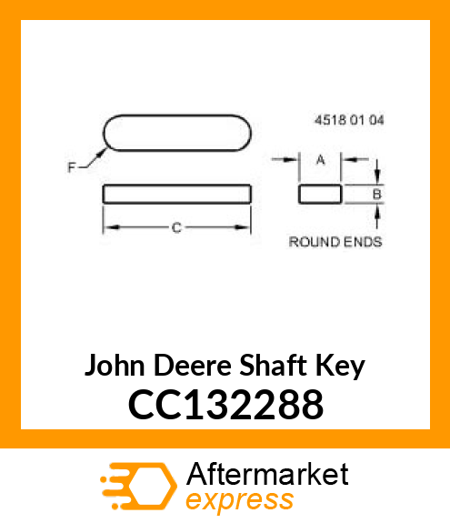 Shaft Key CC132288