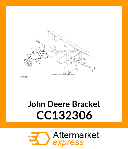 BRACKET, SUPPORT VALVE 3F 6105 CC132306