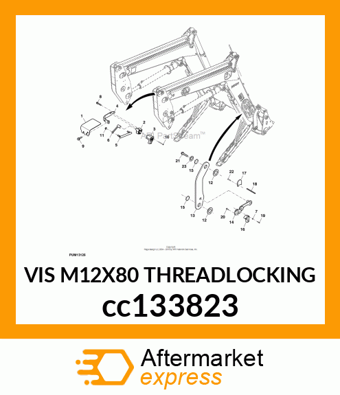 VIS M12X80 THREADLOCKING cc133823