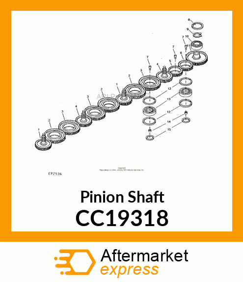 Pinion Shaft CC19318