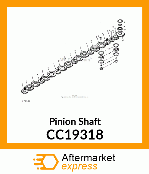 Pinion Shaft CC19318