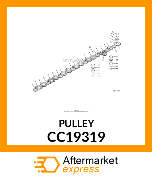 Pulley With Dampener CC19319