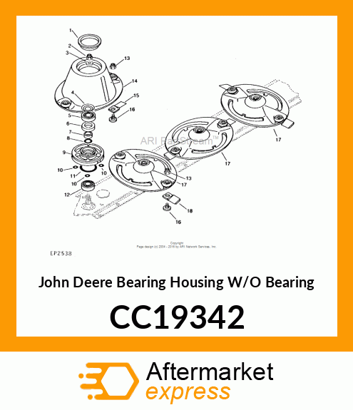 Bearing Housing W/O Bearing CC19342