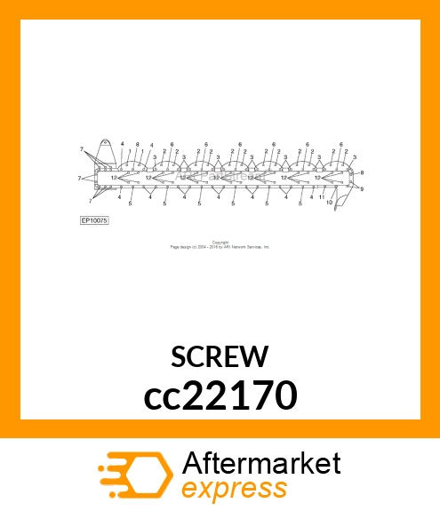 SCREW, FLANGED, METRIC cc22170