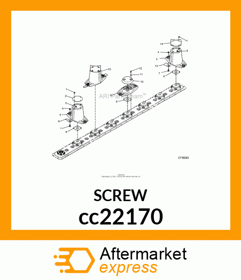 SCREW, FLANGED, METRIC cc22170