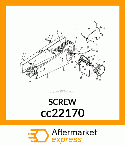 SCREW, FLANGED, METRIC cc22170