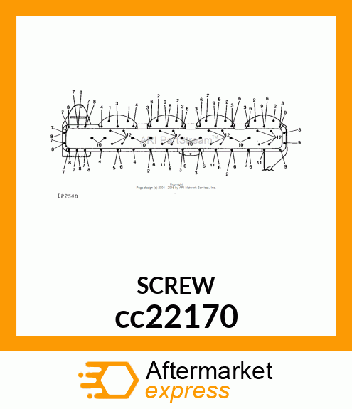 SCREW, FLANGED, METRIC cc22170