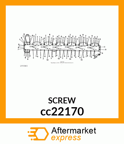 SCREW, FLANGED, METRIC cc22170