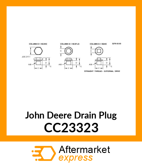 Drain Plug CC23323