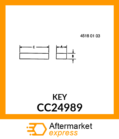 Shaft Key CC24989