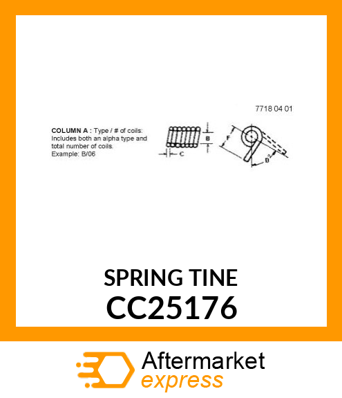 Spring Tooth CC25176