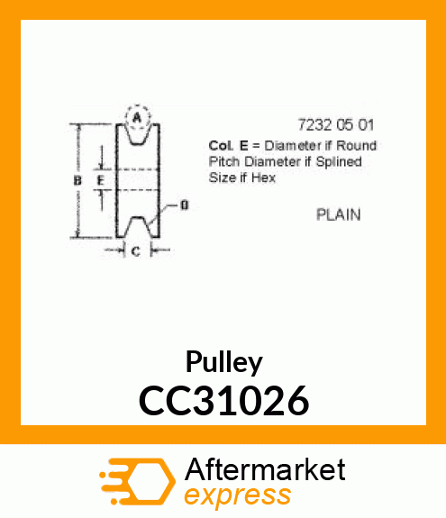 Pulley CC31026