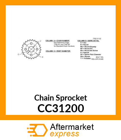 Chain Sprocket CC31200