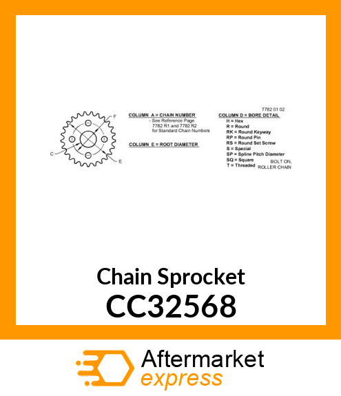 Chain Sprocket CC32568